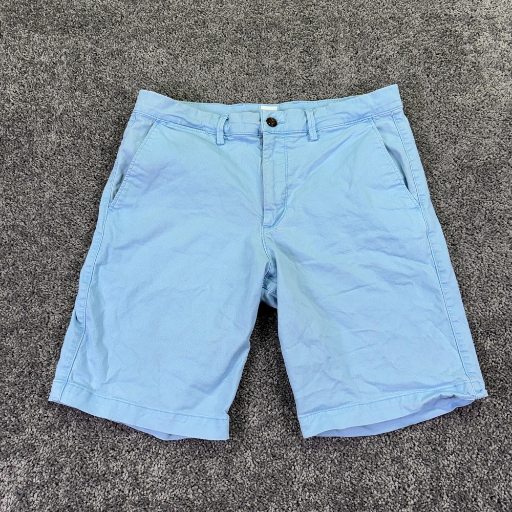 Gap Shorts Mens 32 Blue Chino Cotton Canvas Casual Summer Pockets City